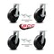 Service Caster 10'' Extra Heavy Duty Phenolic Wheel Caster Set 4 Swivel Locks 2 Brakes, 4PK CRAN-SCC-KP92S1030-PHR-SLB-BSL2BSL-2 - alternate 4